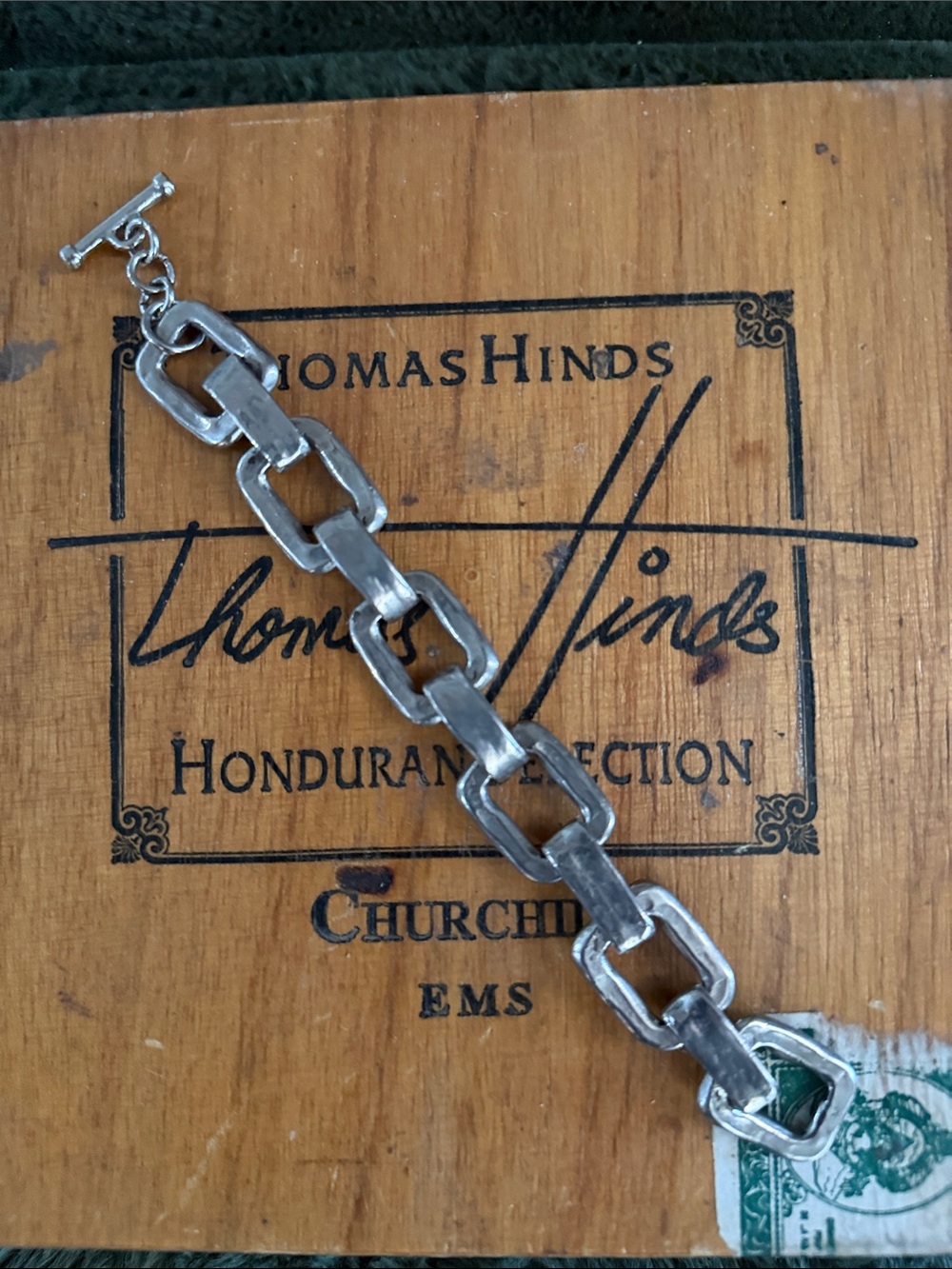 Source Unknown Silver-Tone Chunky Link Bracelet